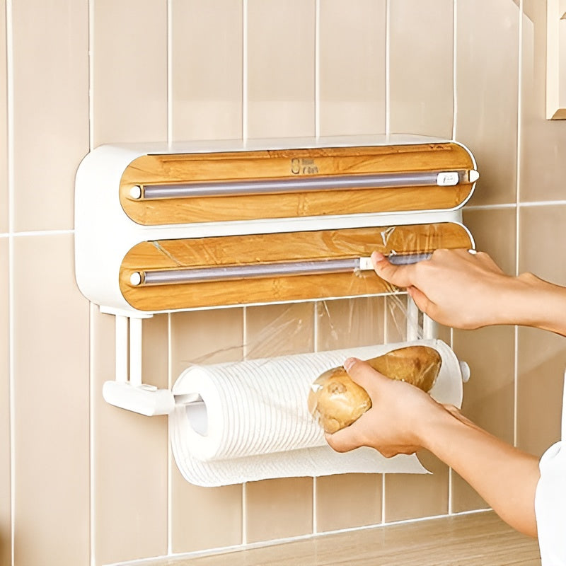 Dispensador para envoplast y aluminio – Vista adicional – Disponible en NQLN Store Venezuela