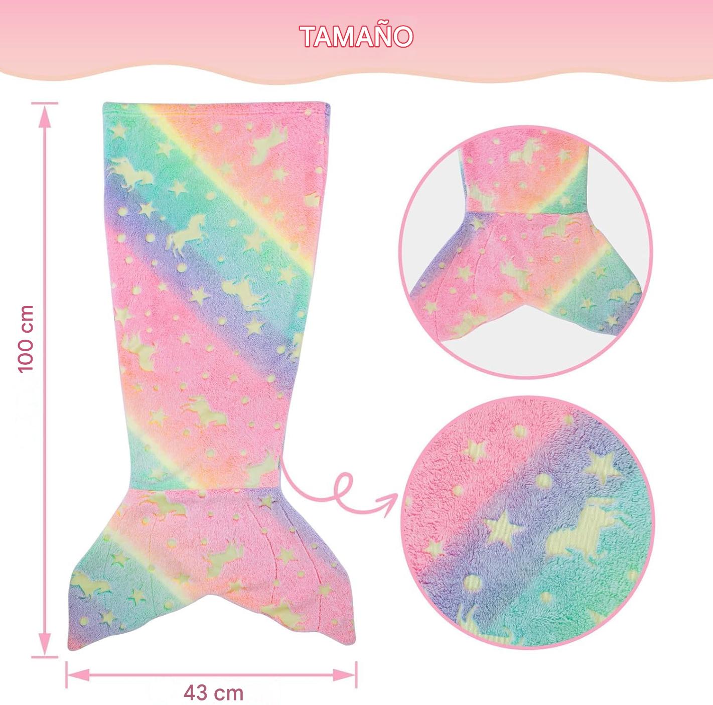 Manta de cola de sirena – Vista detalle del producto – NQLN Store