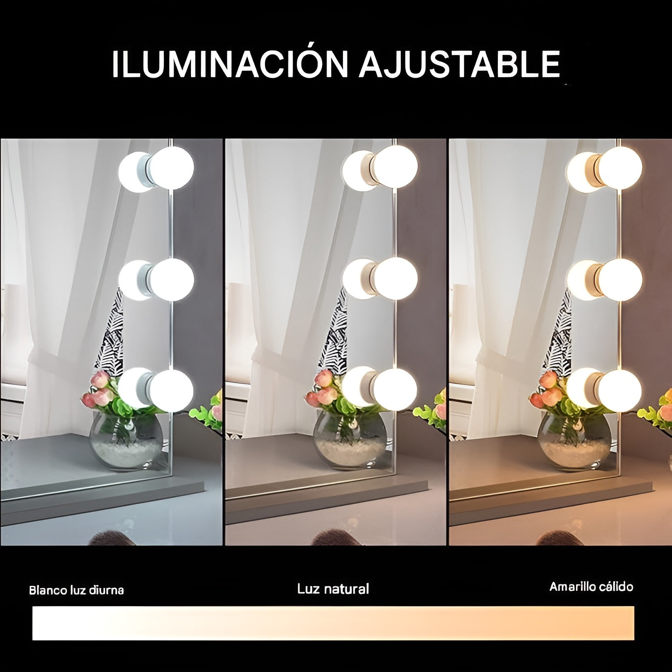 Luces Led en esfera para espejo – Comprar al mejor precio en NQLN Store Venezuela