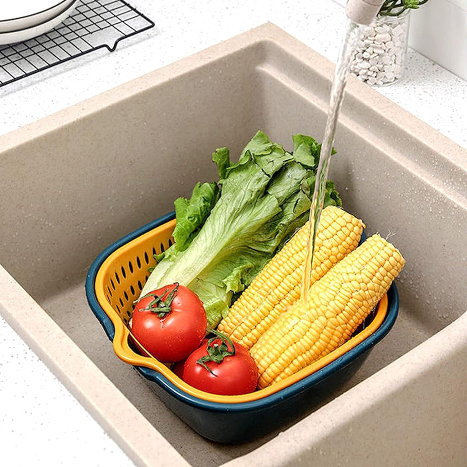 Juego de 4 coladores de alimentos de plástico (Pack de 8) – Al mejor precio en NQLN Store Caracas y Margarita