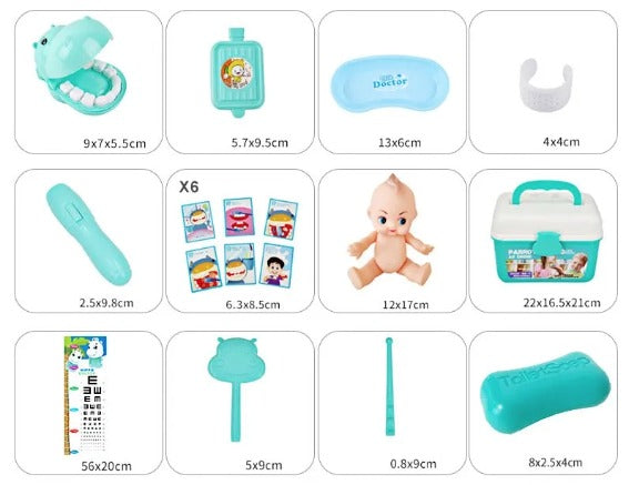 Juguete de doctor 47 piezas para la medicina – Envío a toda Venezuela – NQLN Store