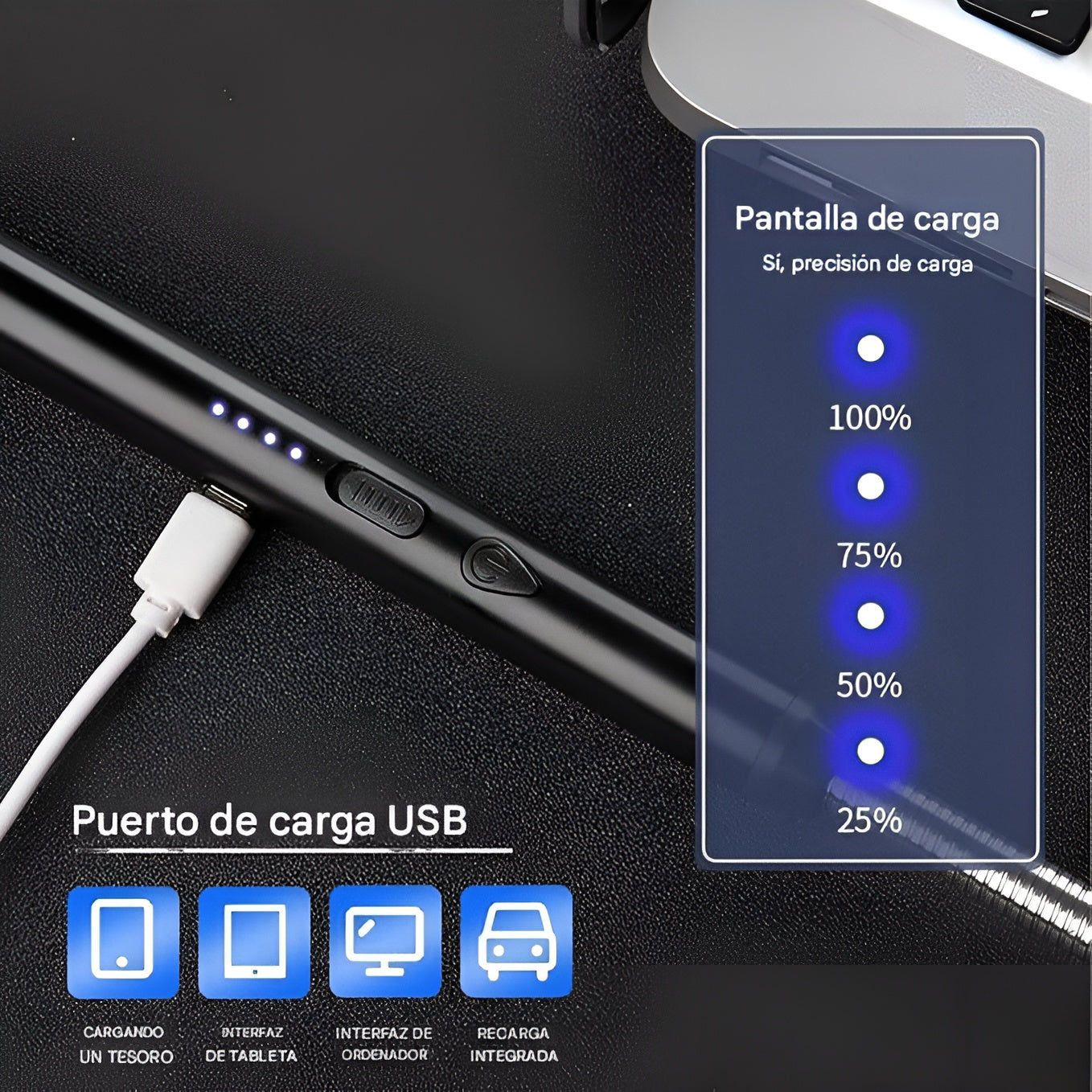 Encendedor Recargable USB portatil – Comprar al mejor precio en NQLN Store Venezuela