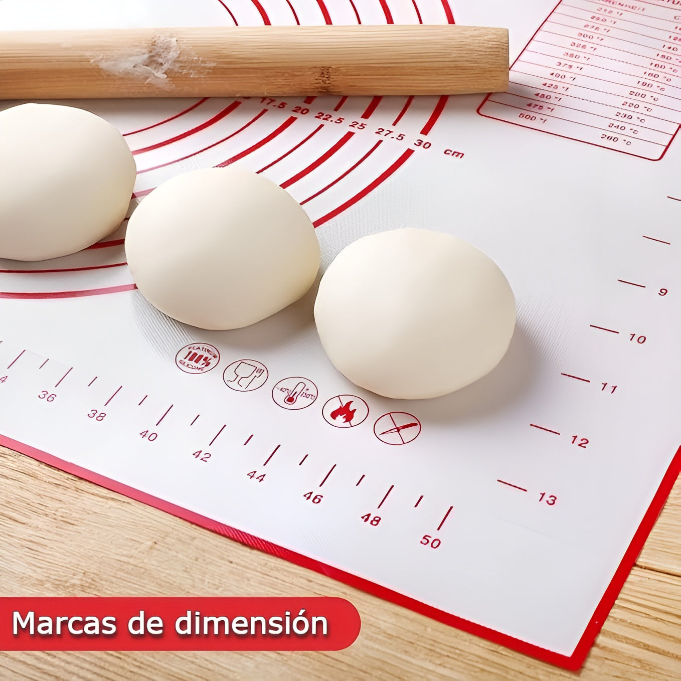 Individual de silicona antideslizante para repostería – Envío a toda Venezuela – NQLN Store