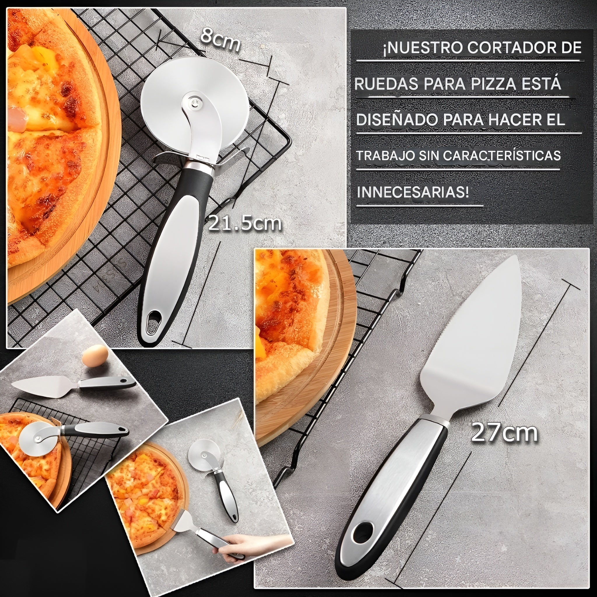 Juego de Utensilios de Pizza Set de 2 unidades – Disponible en Caracas y Margarita – NQLN Store