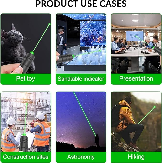Puntero láser verde de largo alcance con carga USB – Presentación del producto – Comprar en NQLN Store