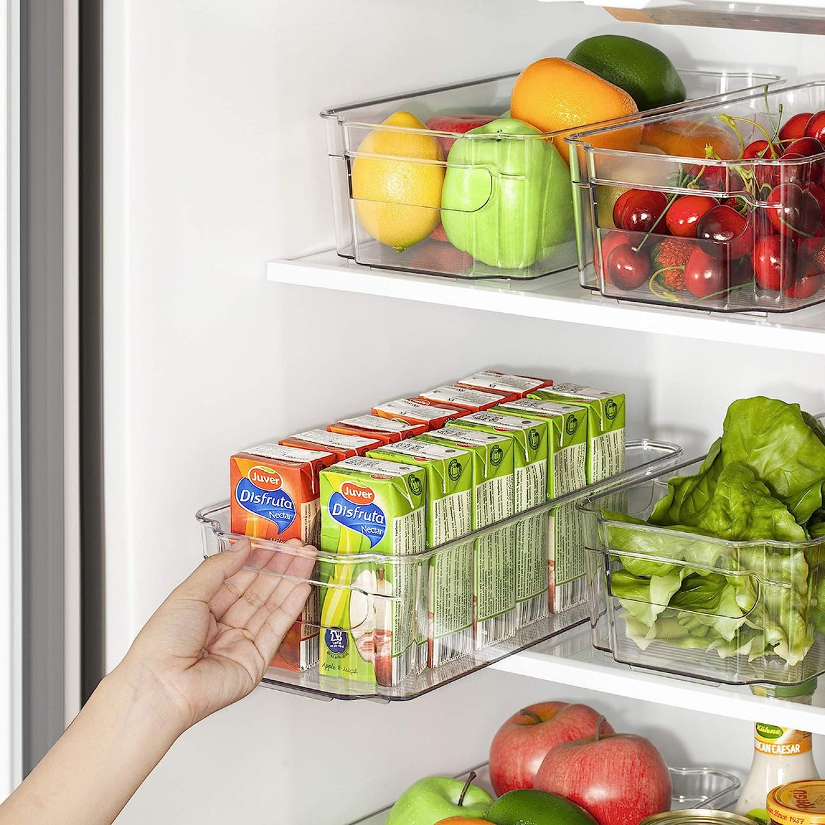 Contenedores organizadores de refrigerador (Pack de 8) – Vista detalle del producto – NQLN Store