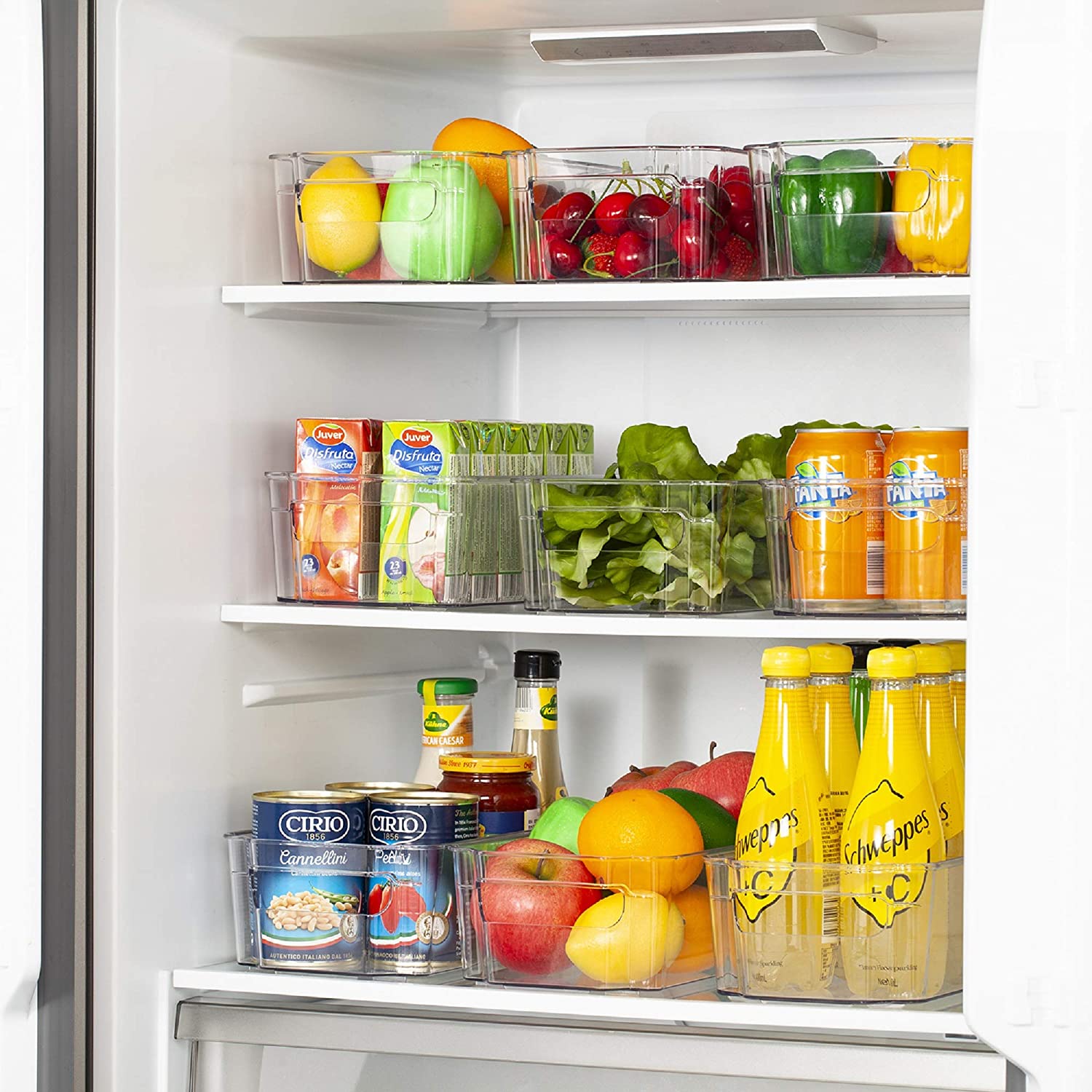 Contenedores organizadores de refrigerador (Pack de 8) – Detalle de calidad y acabado – NQLN Store