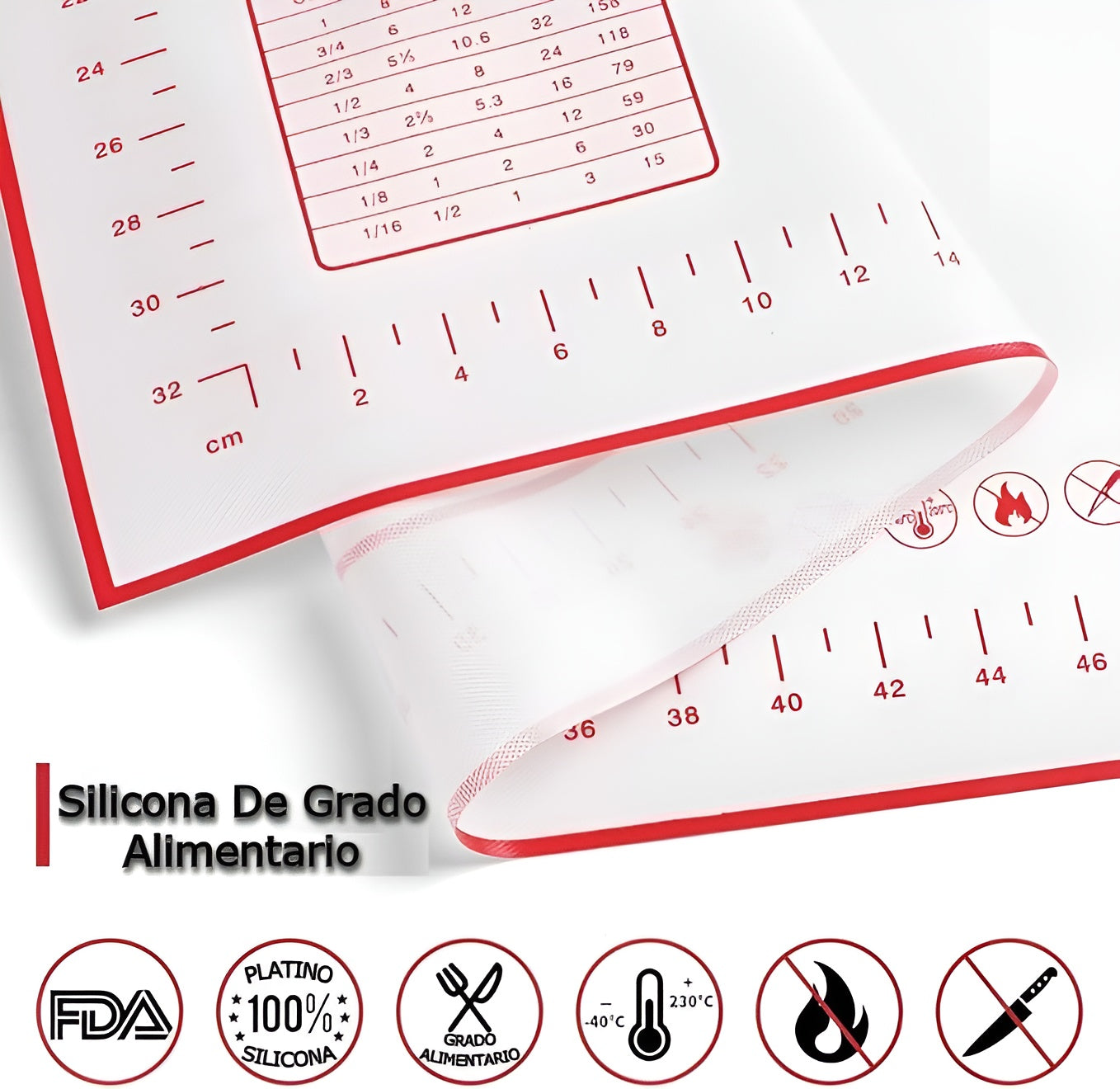 Individual de silicona antideslizante para repostería – Envío a toda Venezuela – NQLN Store