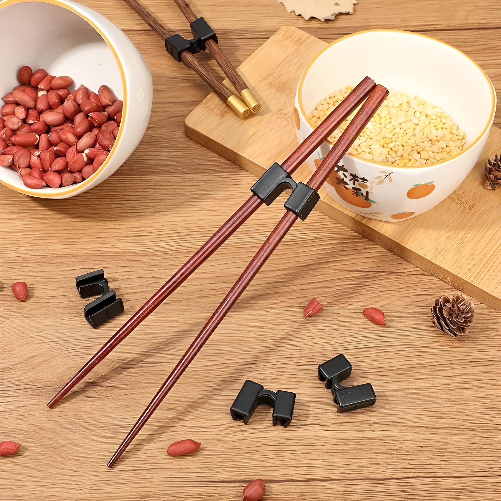 Ayudante para uso de palillos chinos (pack de 3) – Detalle de calidad y acabado – NQLN Store