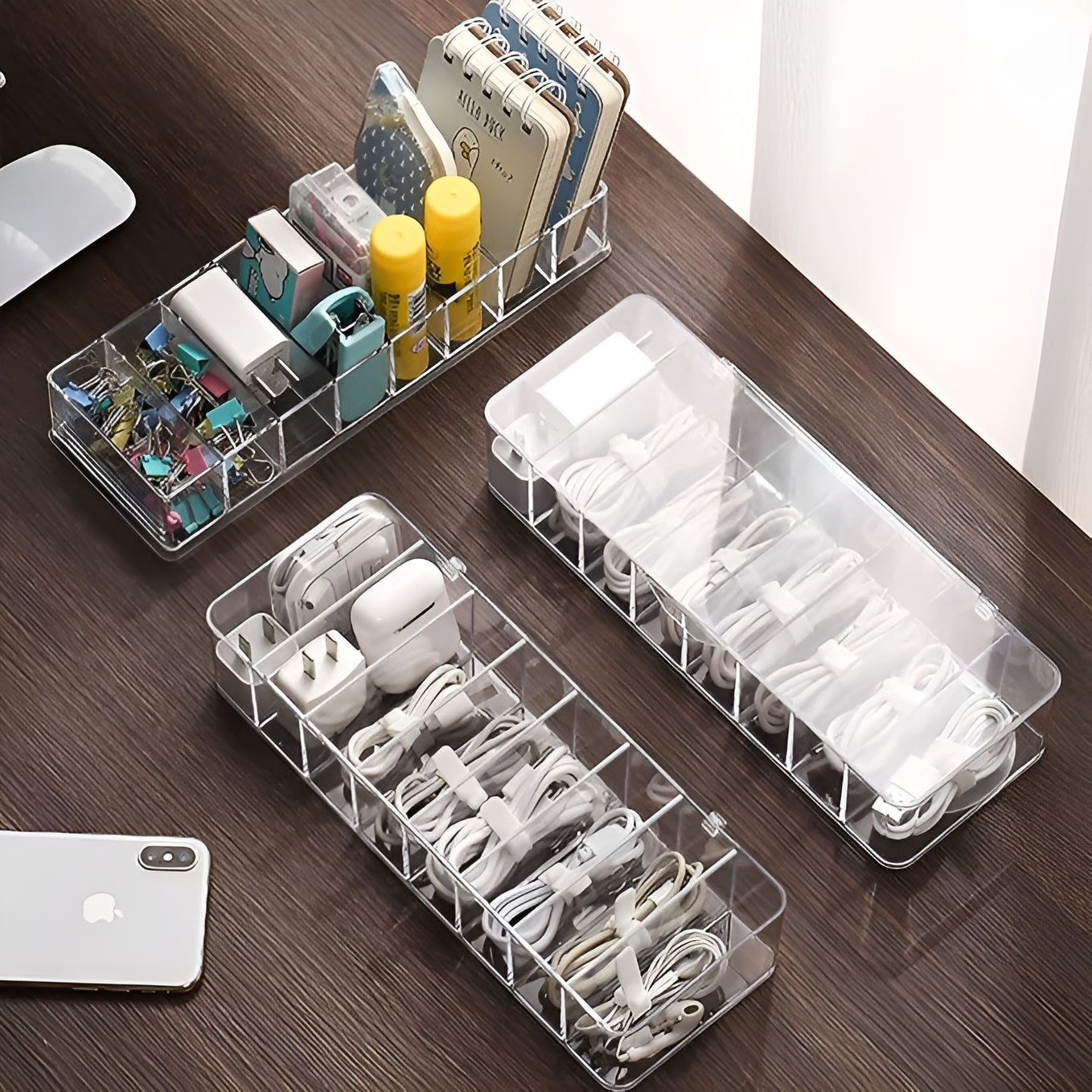 Caja de almacenamiento de cables – Vista de cerca del producto – NQLN Store