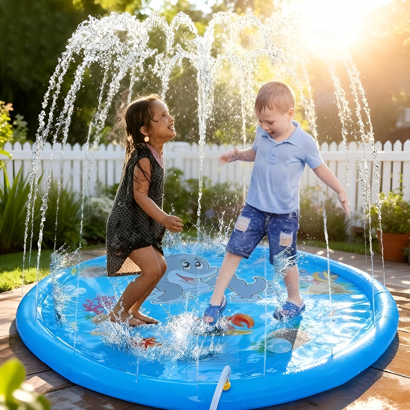 Alfombra  aspersora para ninos para piscina y exterior – Tienda online NQLN Store Venezuela
