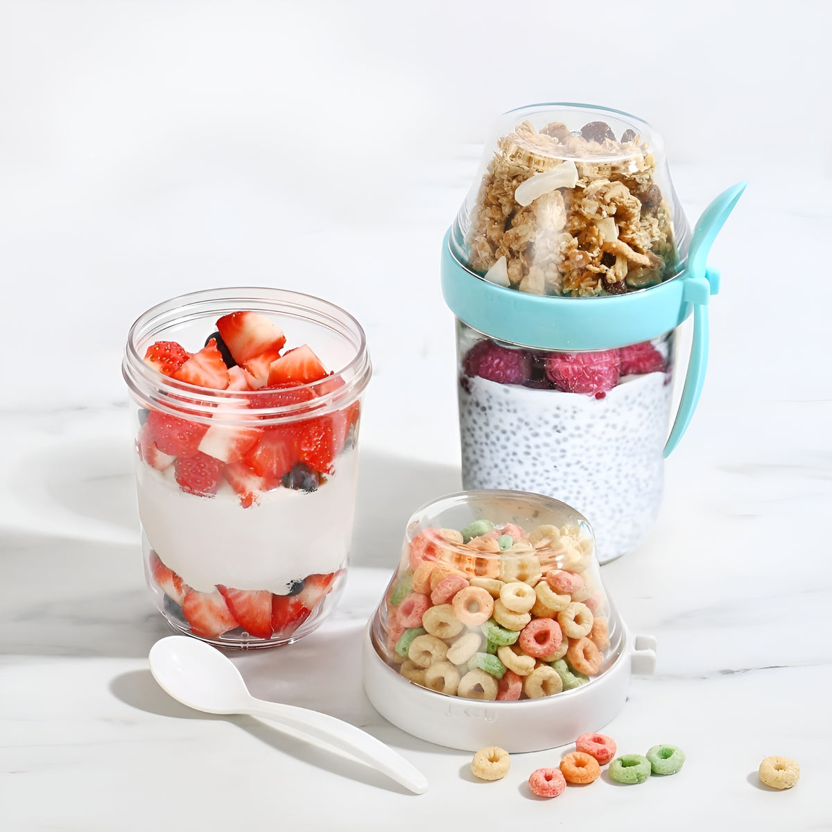 Taza de cereales portatil