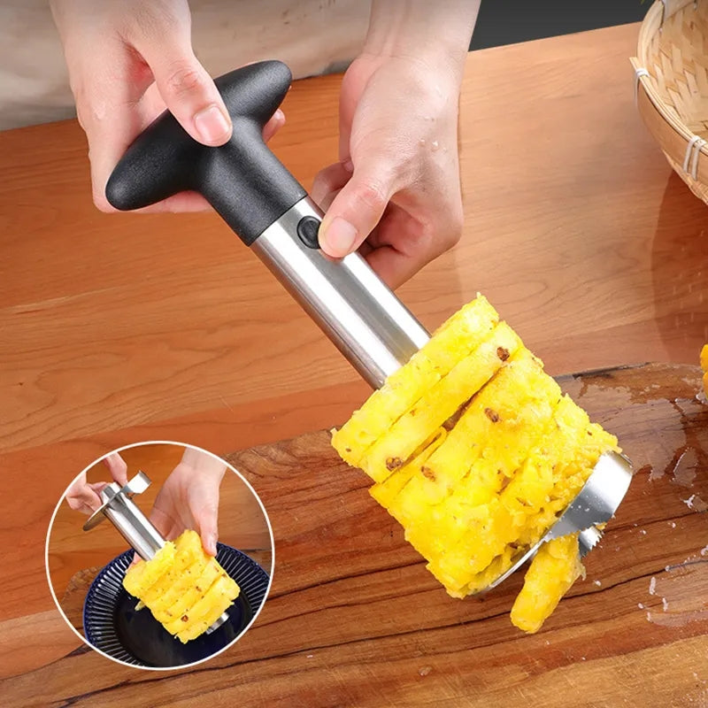 Rebanador de Piña de Acero Inoxidable para cocina – Vista detalle del producto – NQLN Store