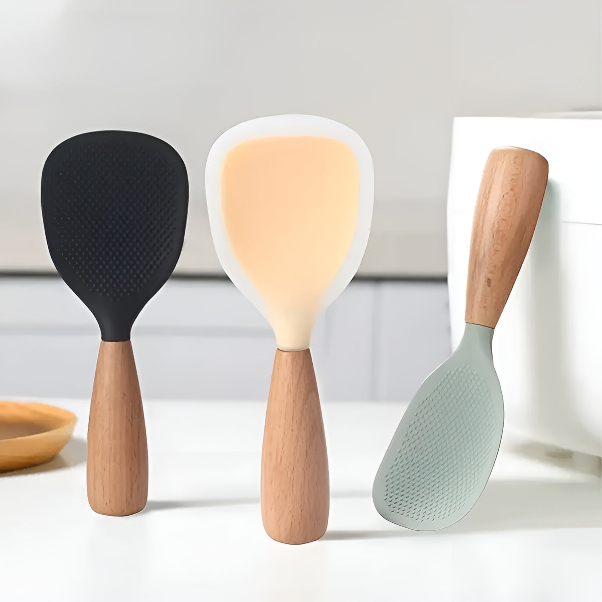 Espátula de silicona con mango – Detalle y presentación – NQLN Store Venezuela