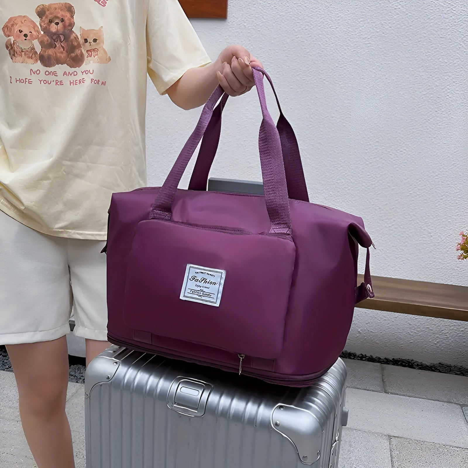 Bolso plegable de gran capacidad para viaje – Envío a toda Venezuela – NQLN Store