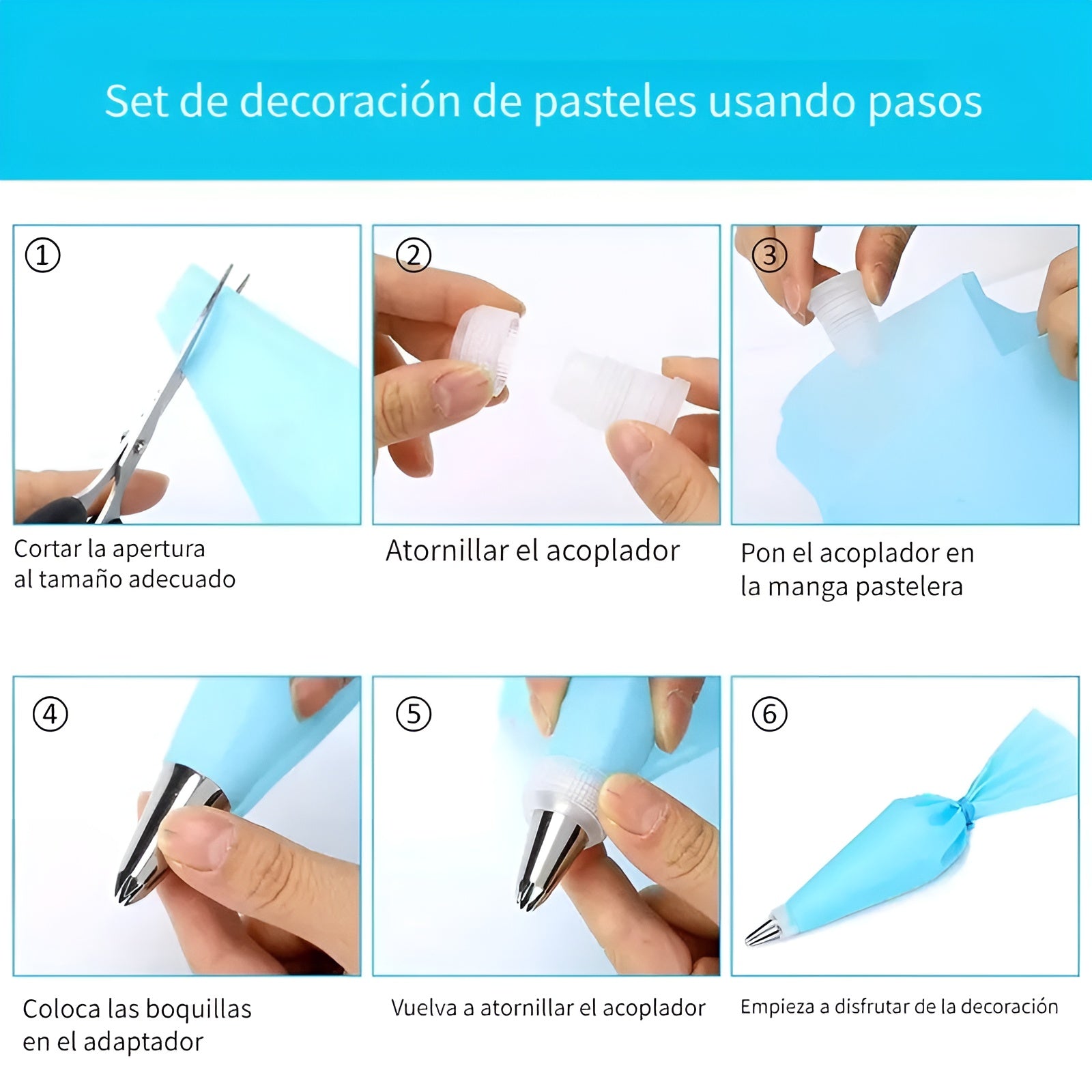 Boquillas Con Manga pastelera (38 piezas) – Envío a toda Venezuela – NQLN Store