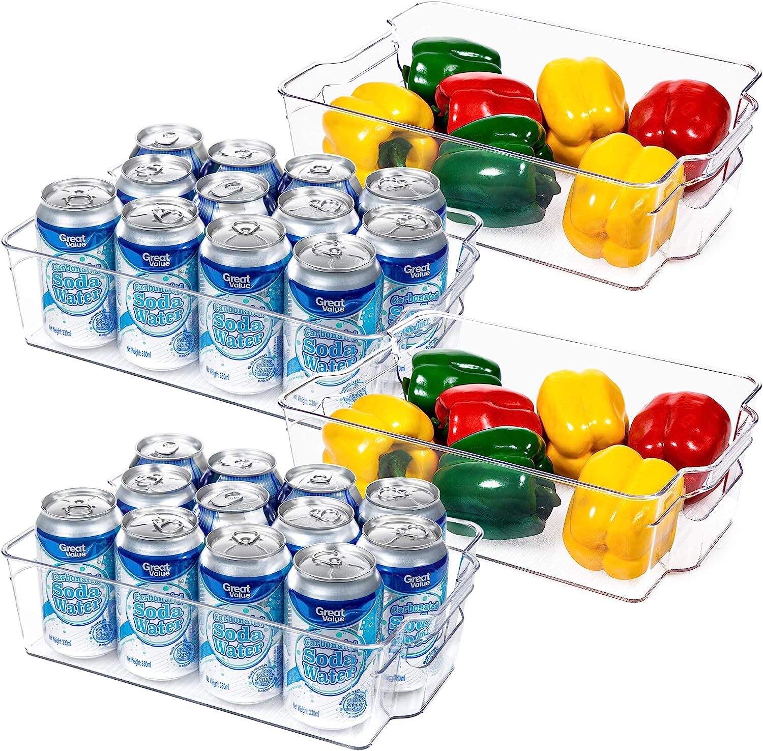 Contenedores organizadores de refrigerador (Pack de 8) – Comprar al mejor precio en NQLN Store Venezuela