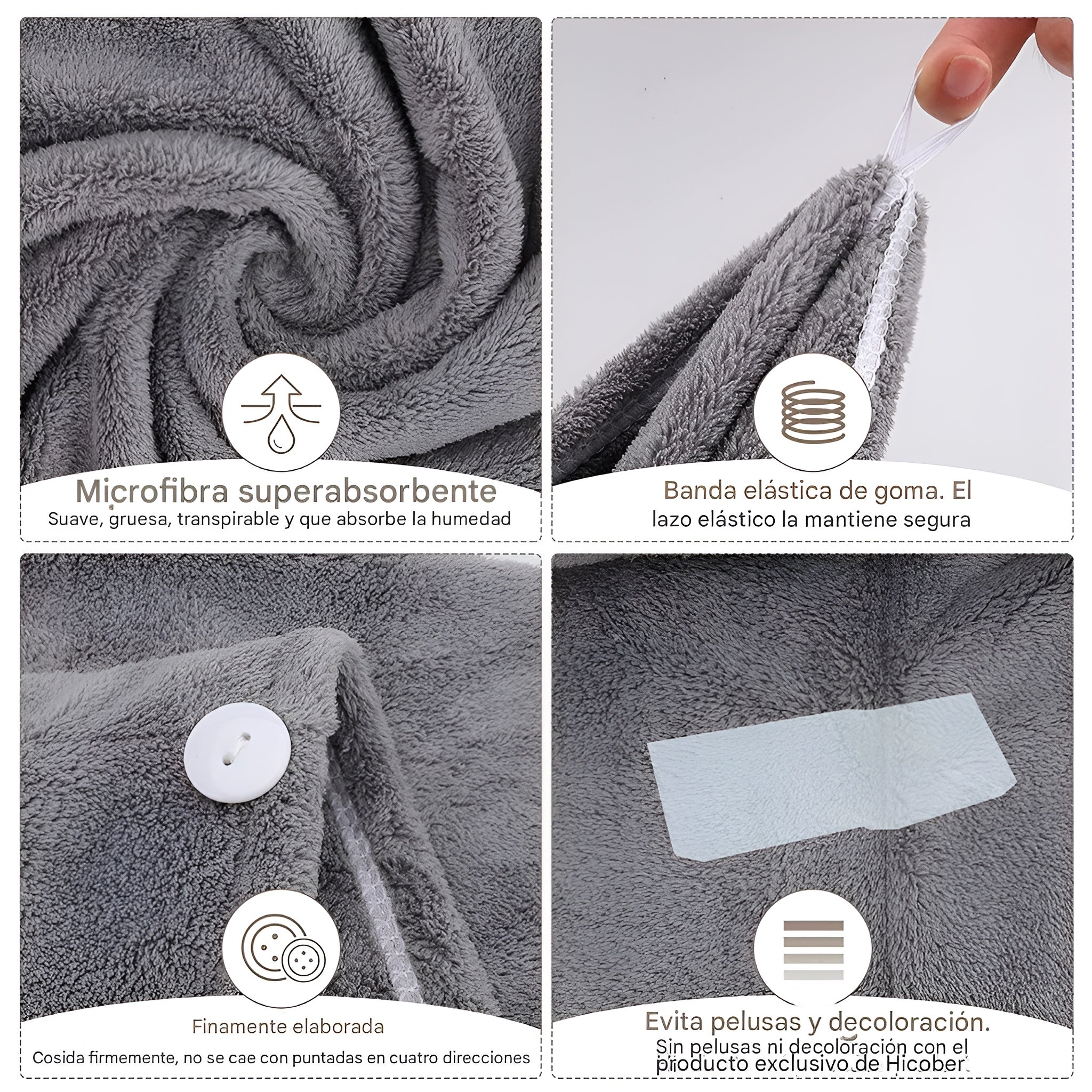 Toalla de microfibra absorbente para el cabello – Comprar al mejor precio en NQLN Store Venezuela