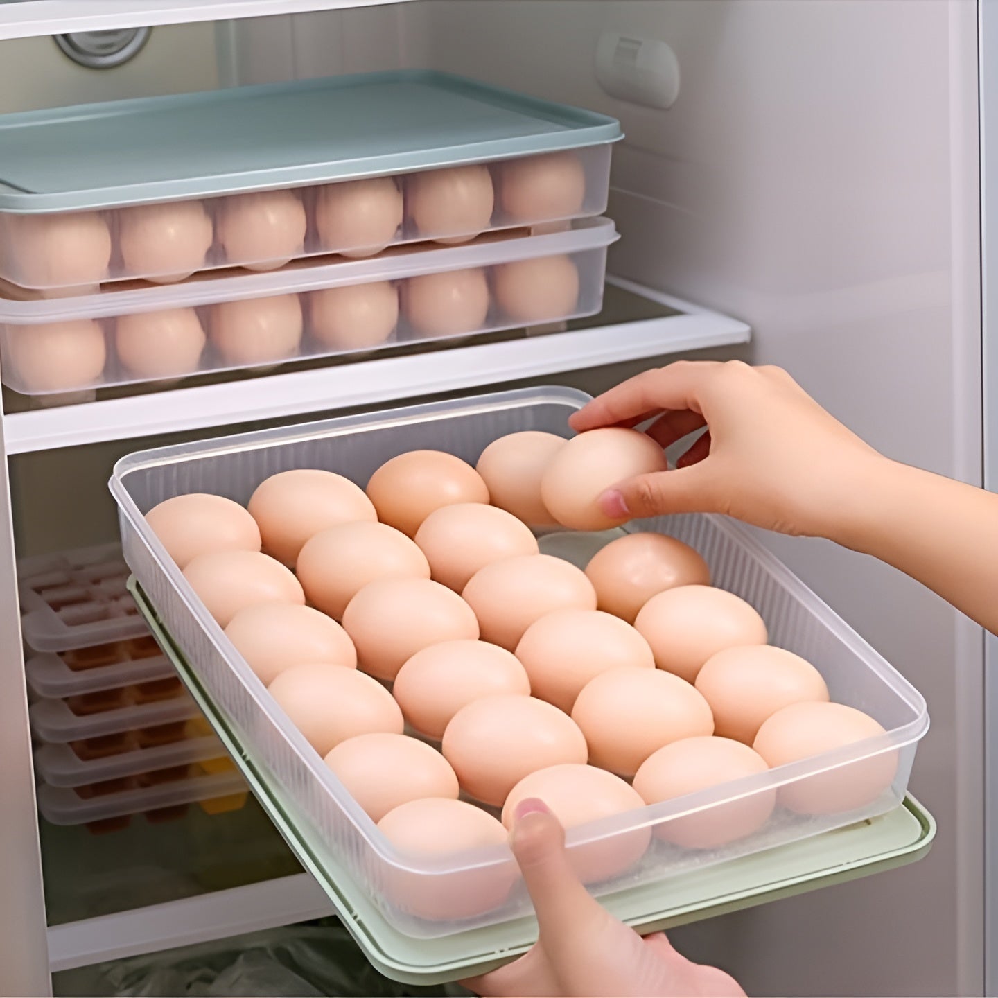 Recipientes de almacenamiento con tapa para huevos pequeños – Comprar al mejor precio en NQLN Store Venezuela
