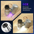 Microscopio de bolsillo portatil con luz LED