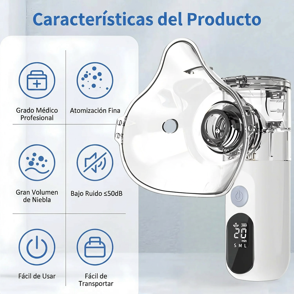Mini Nebulizador Recargable Portatil