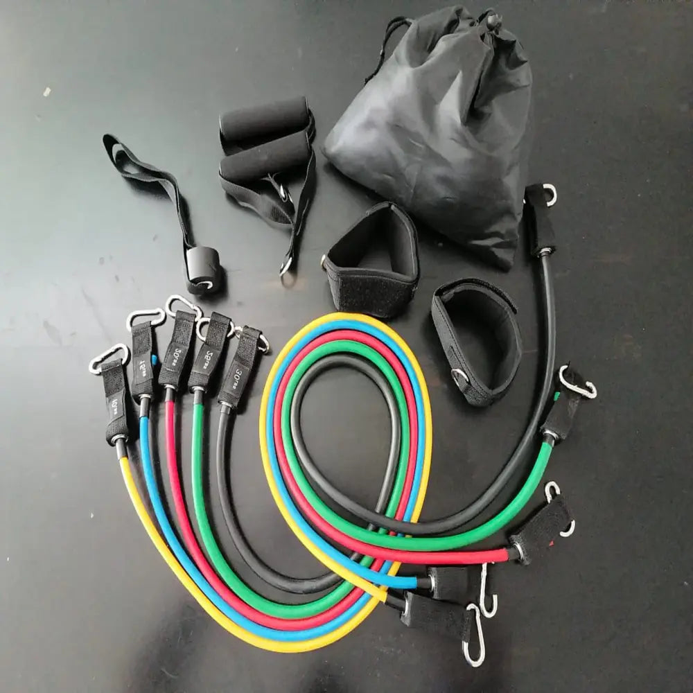 Set Ligas Resistencia Tubulares – Detalle y presentación – NQLN Store Venezuela