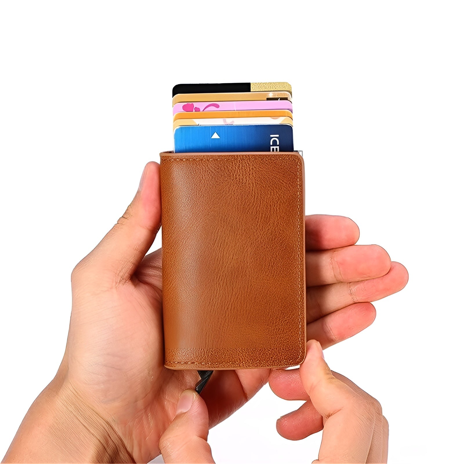 Cartera de cuero para hombre con bloqueo – Comprar al mejor precio en NQLN Store Venezuela