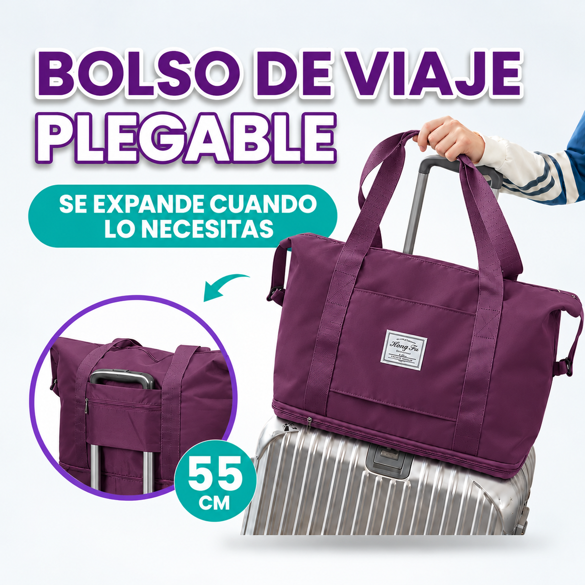 Bolso plegable de gran capacidad para viaje