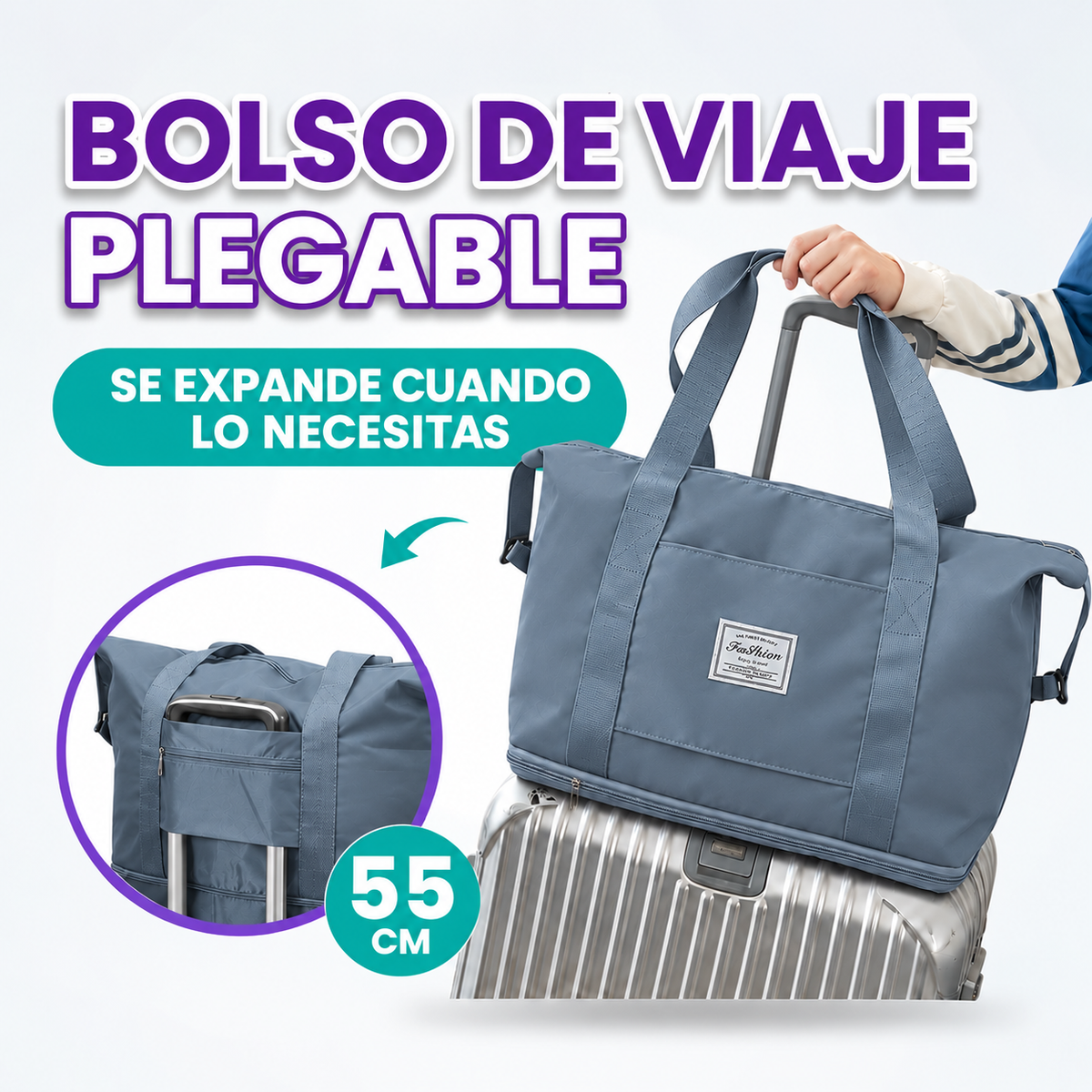 Bolso plegable de gran capacidad para viaje