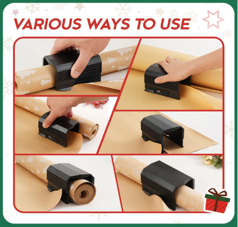 Cortadores de papel para envolver regalos – Vista de cerca del producto – NQLN Store