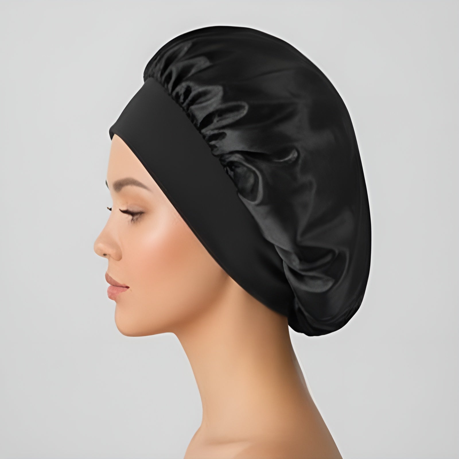 Gorro de Satén para dormir – Vista adicional – Disponible en NQLN Store Venezuela
