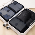 Set de bolsas de viaje para organizacion en maleta (pack de 6)