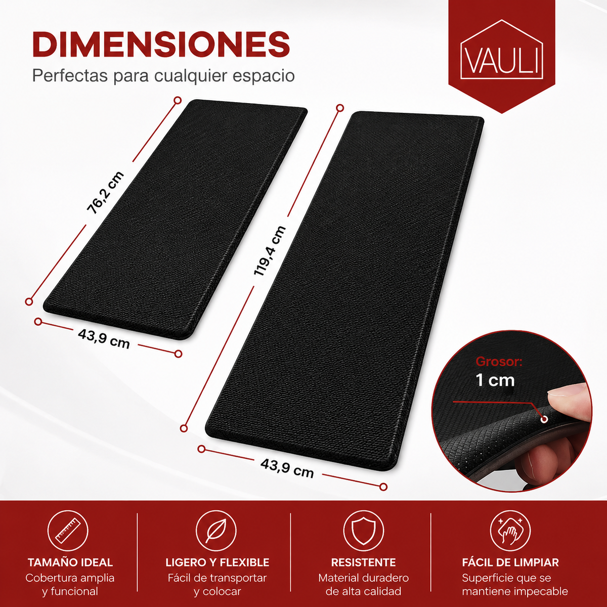 Alfombra anti-resbalante VAULI