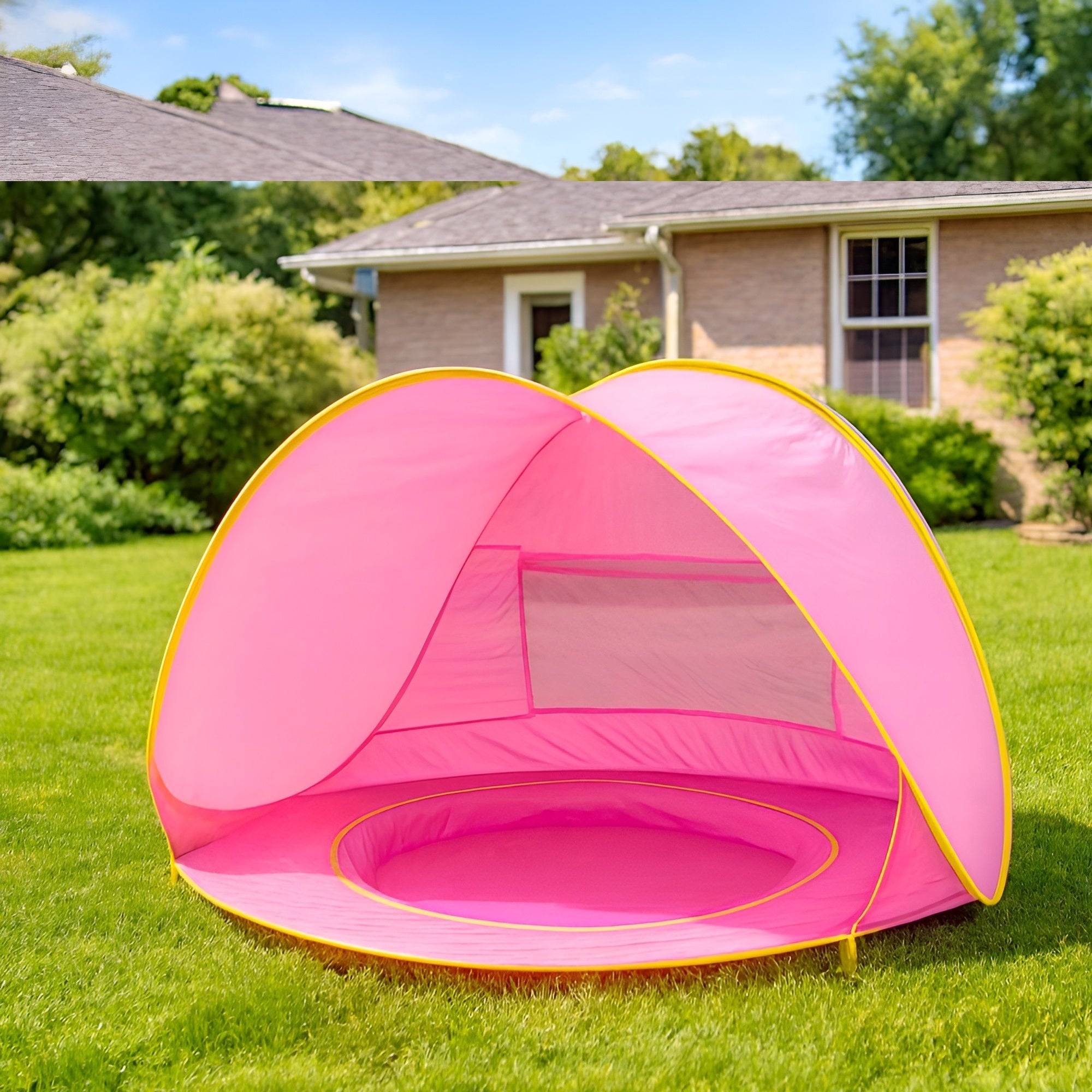 Carpa plegable de playa para bebes para piscina – Detalle de calidad y acabado – NQLN Store