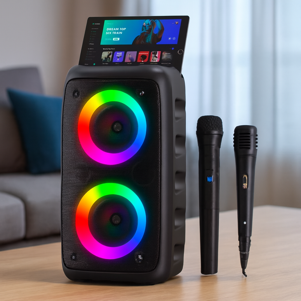 Corneta portatil con maquina de karaoke – NQLN Store Venezuela, tienda online con envío a todo el país