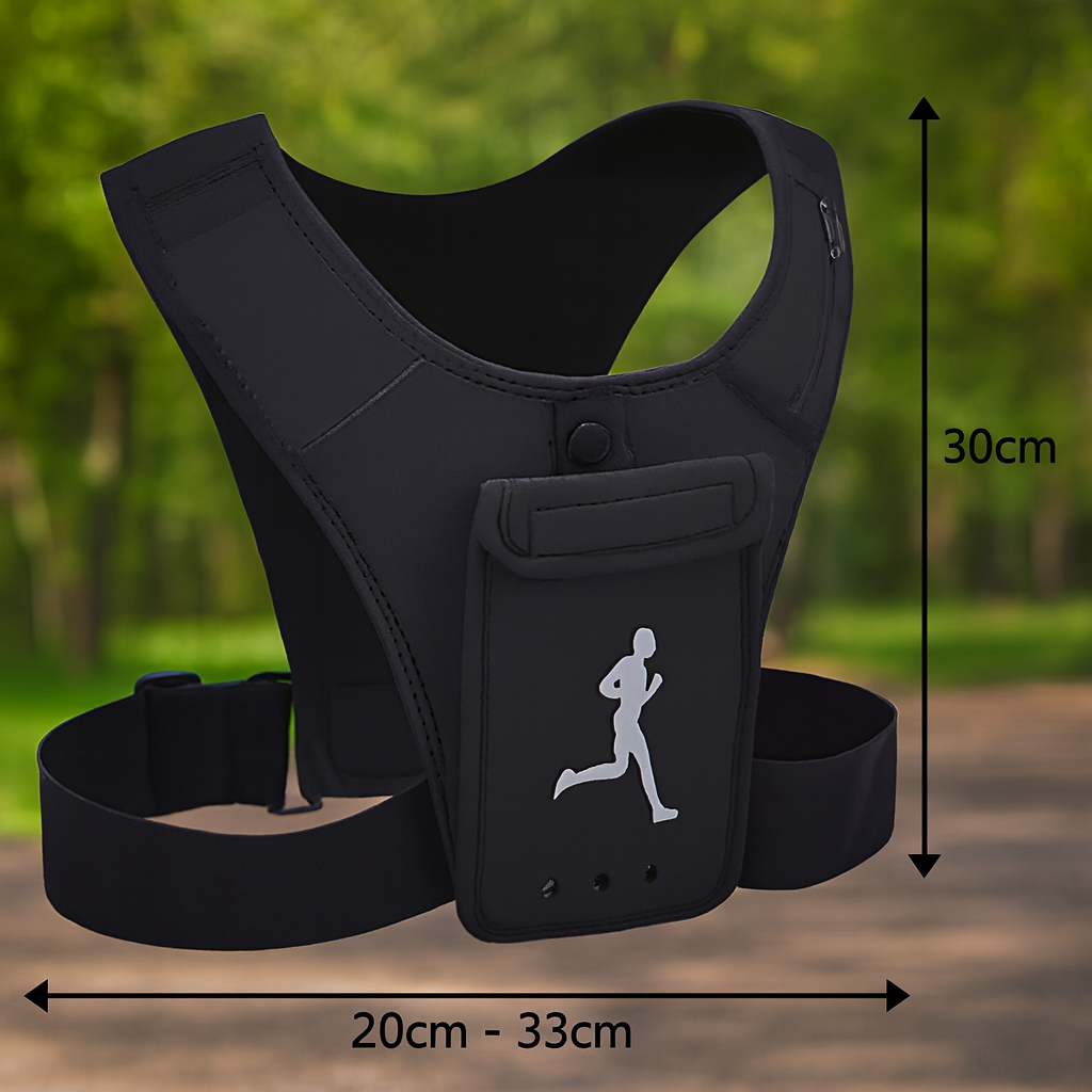 Chaleco para correr con soporte para teléfono – Detalle y presentación – NQLN Store Venezuela