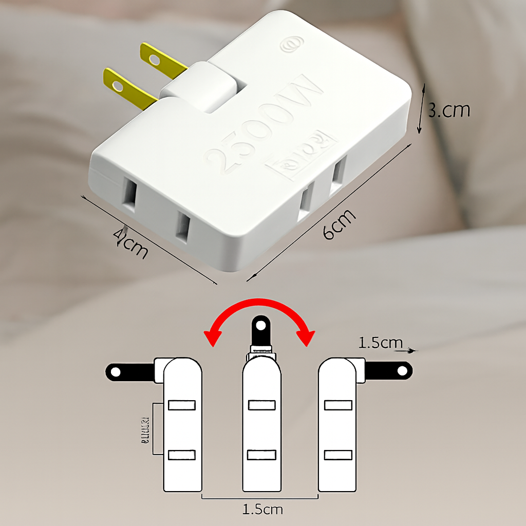 Adaptador de Corriente 3 en 1 de 2500W – Al mejor precio en NQLN Store Caracas y Margarita