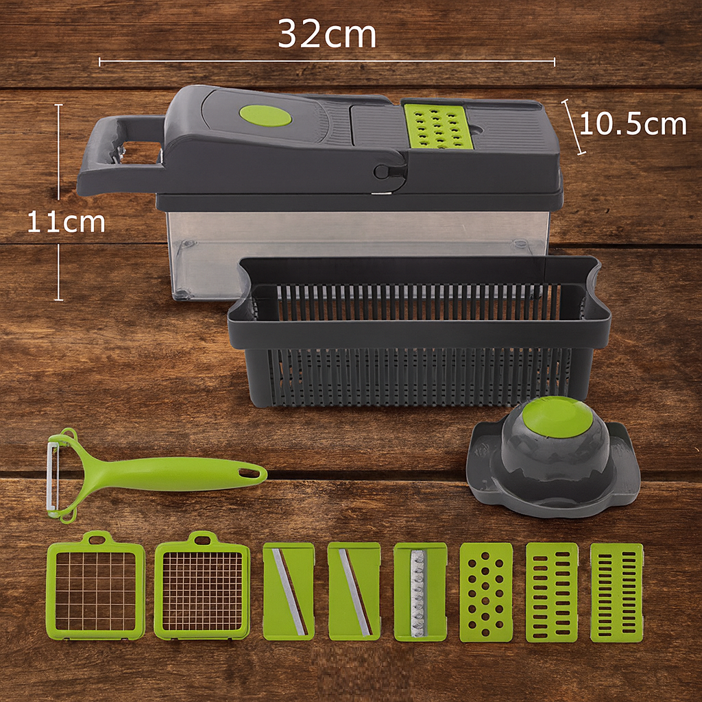 Cortador de verduras multifuncional 14 en 1 – Disponible en Caracas y Margarita – NQLN Store