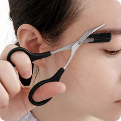Tijeras para cejas con peine