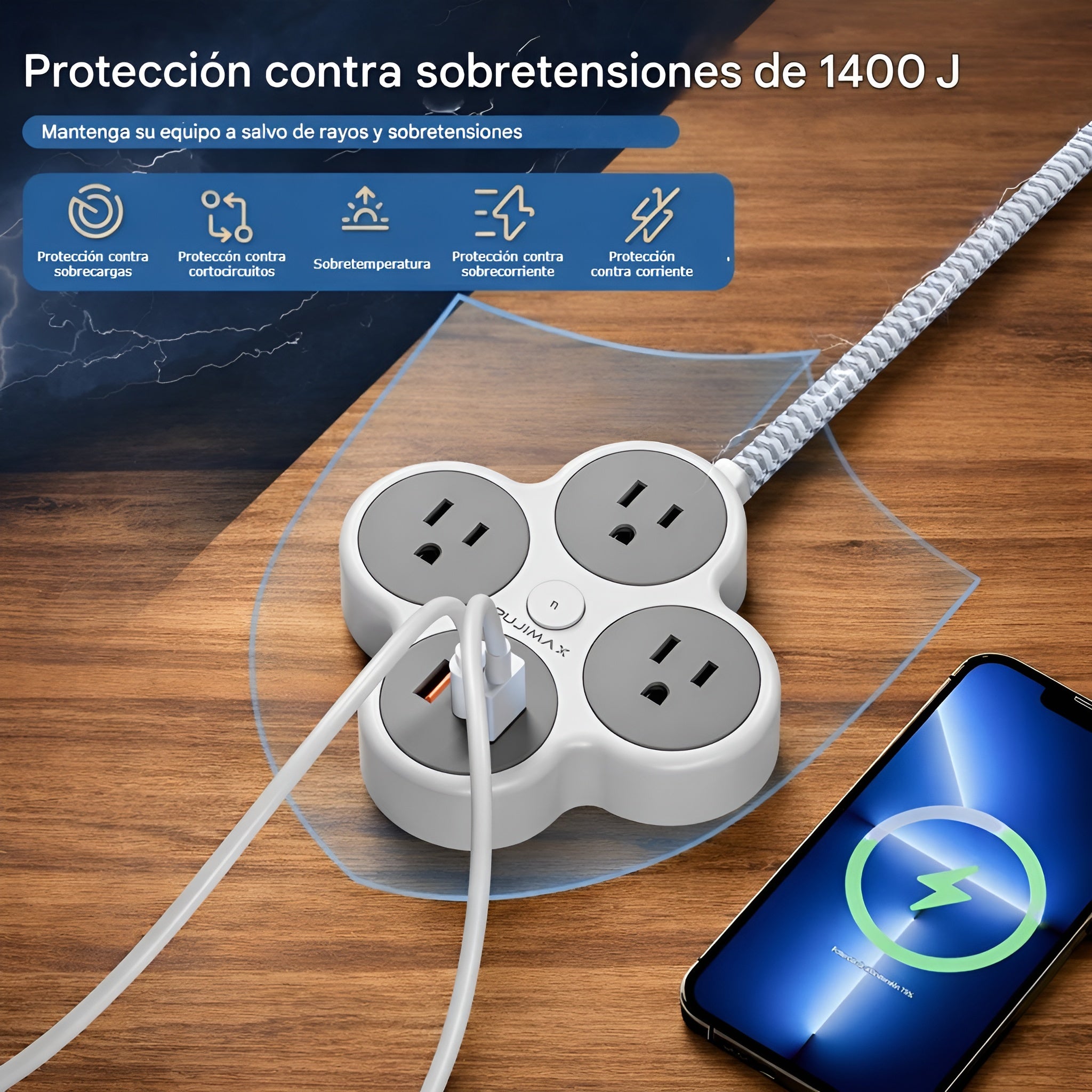 Estación de carga 6 en 1  PUJIMAX – Tienda online NQLN Store Venezuela