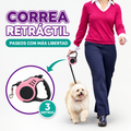Correa retractil automatica para perro