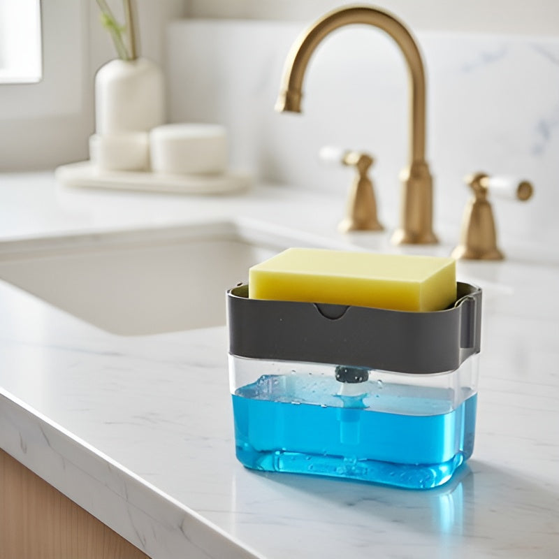 Dispensador de jabon para platos para cocina – Vista de cerca del producto – NQLN Store