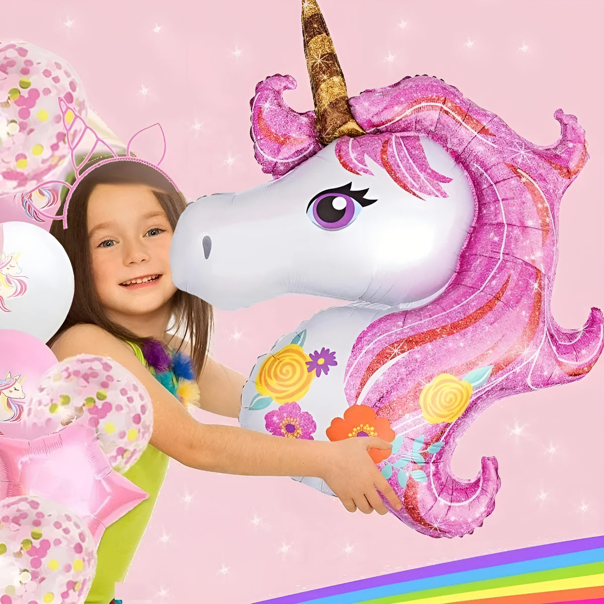 Set de Globos para Cumpleaños Unicornio – Disponible en Caracas y Margarita – NQLN Store
