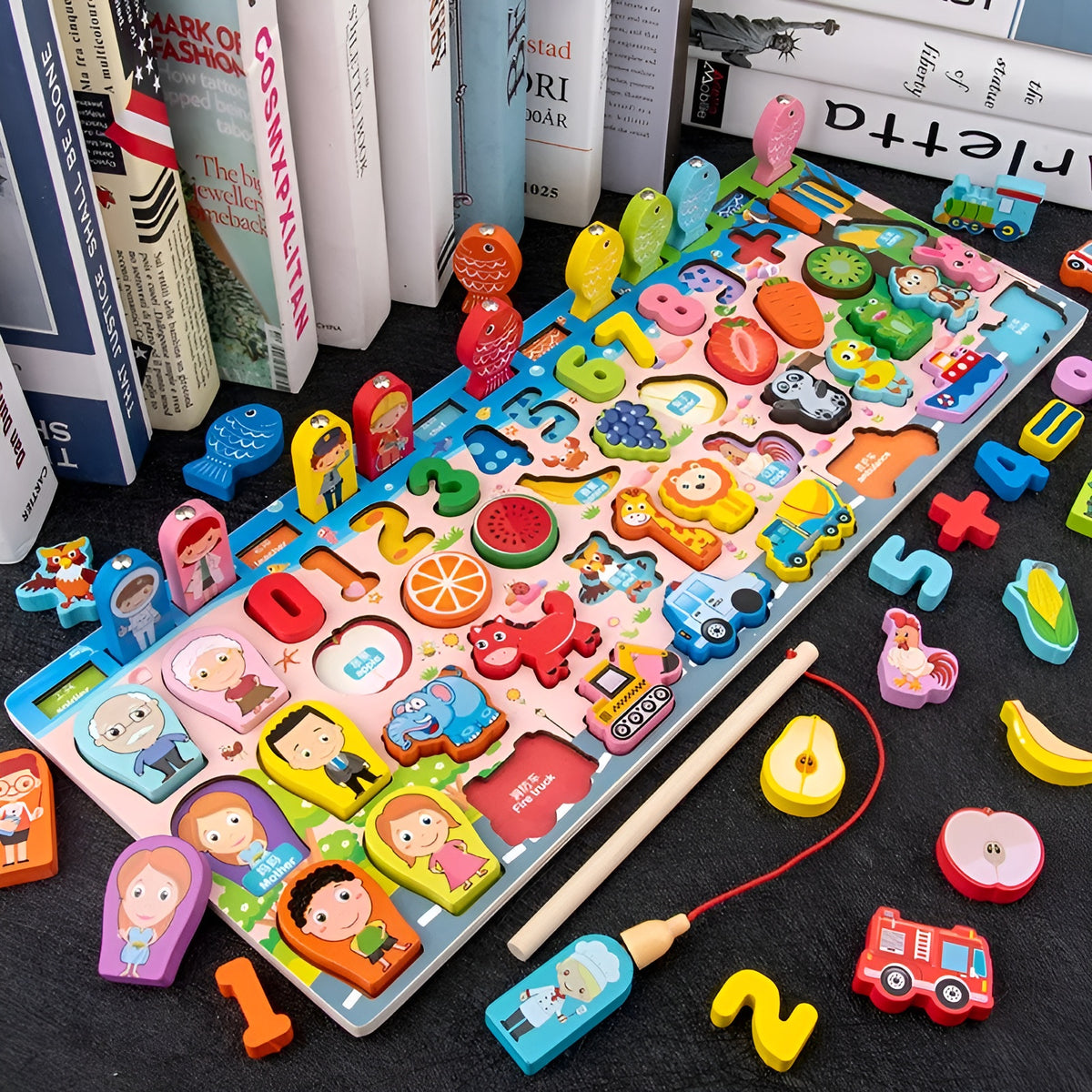 Juego de Pesca Magnetico Puzzle Rompecabezas de Madera – Detalle y presentación – NQLN Store Venezuela