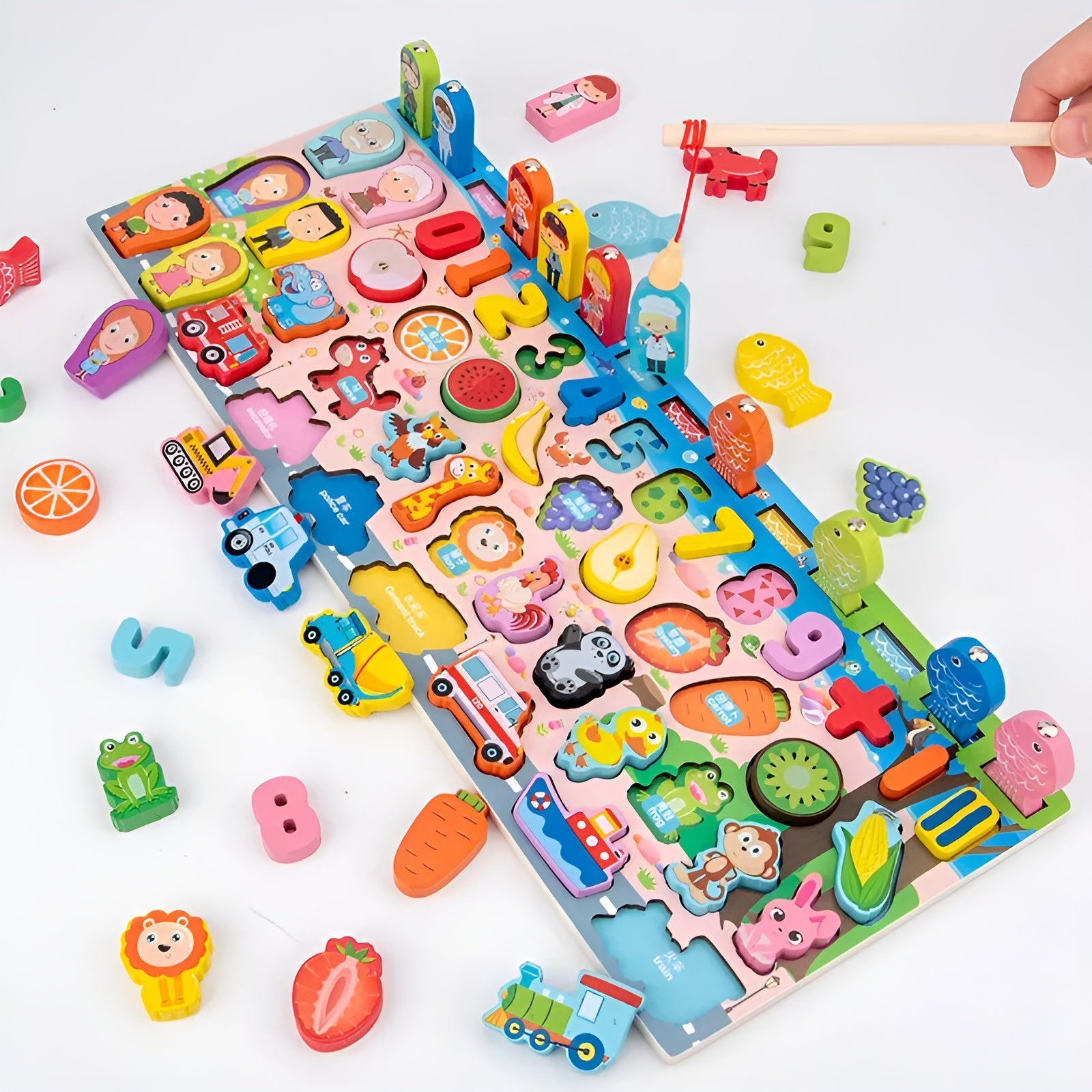 Juego de Pesca Magnetico Puzzle Rompecabezas de Madera – Tienda online NQLN Store Venezuela