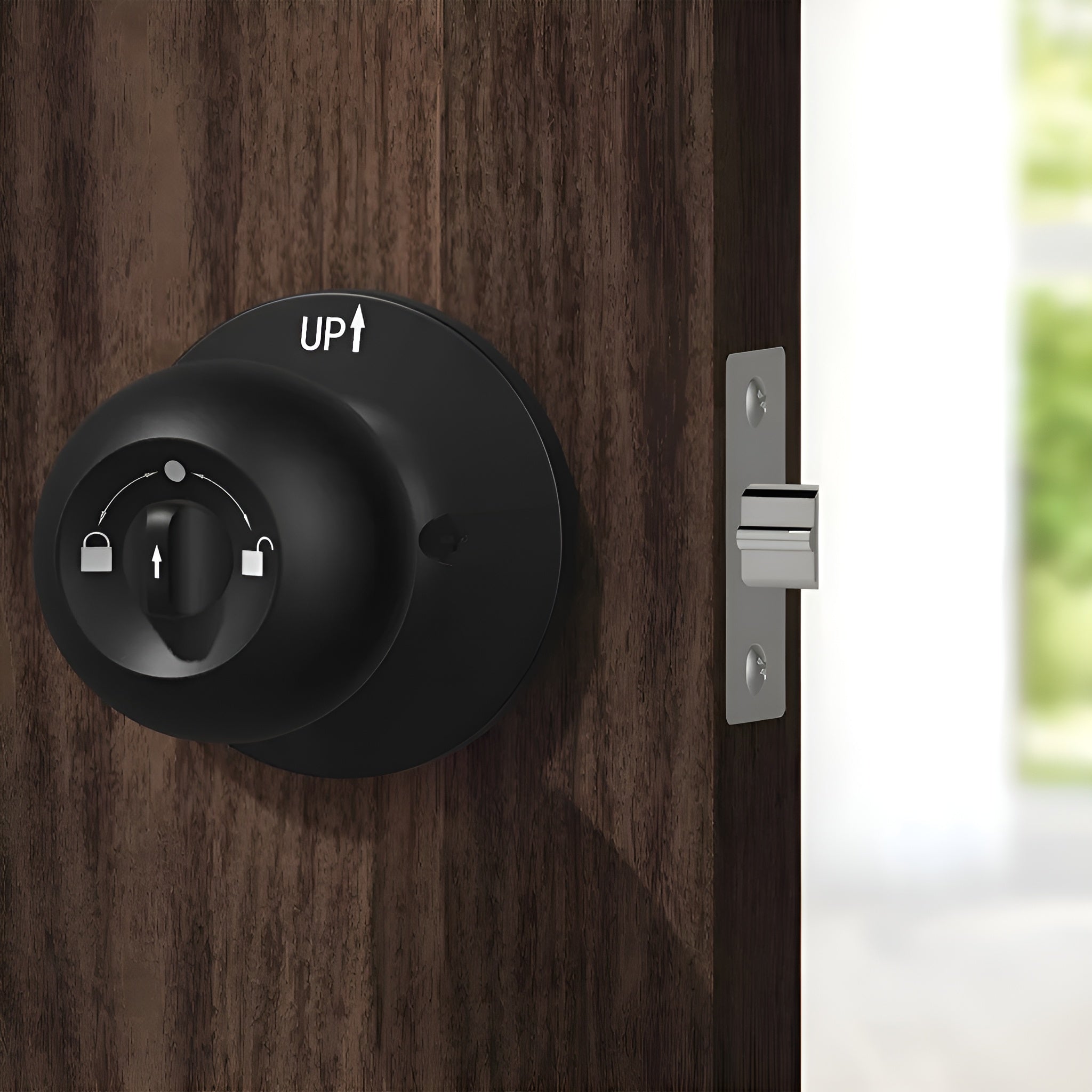 Cerradura de puerta con huella dactilar – Vista de cerca del producto – NQLN Store