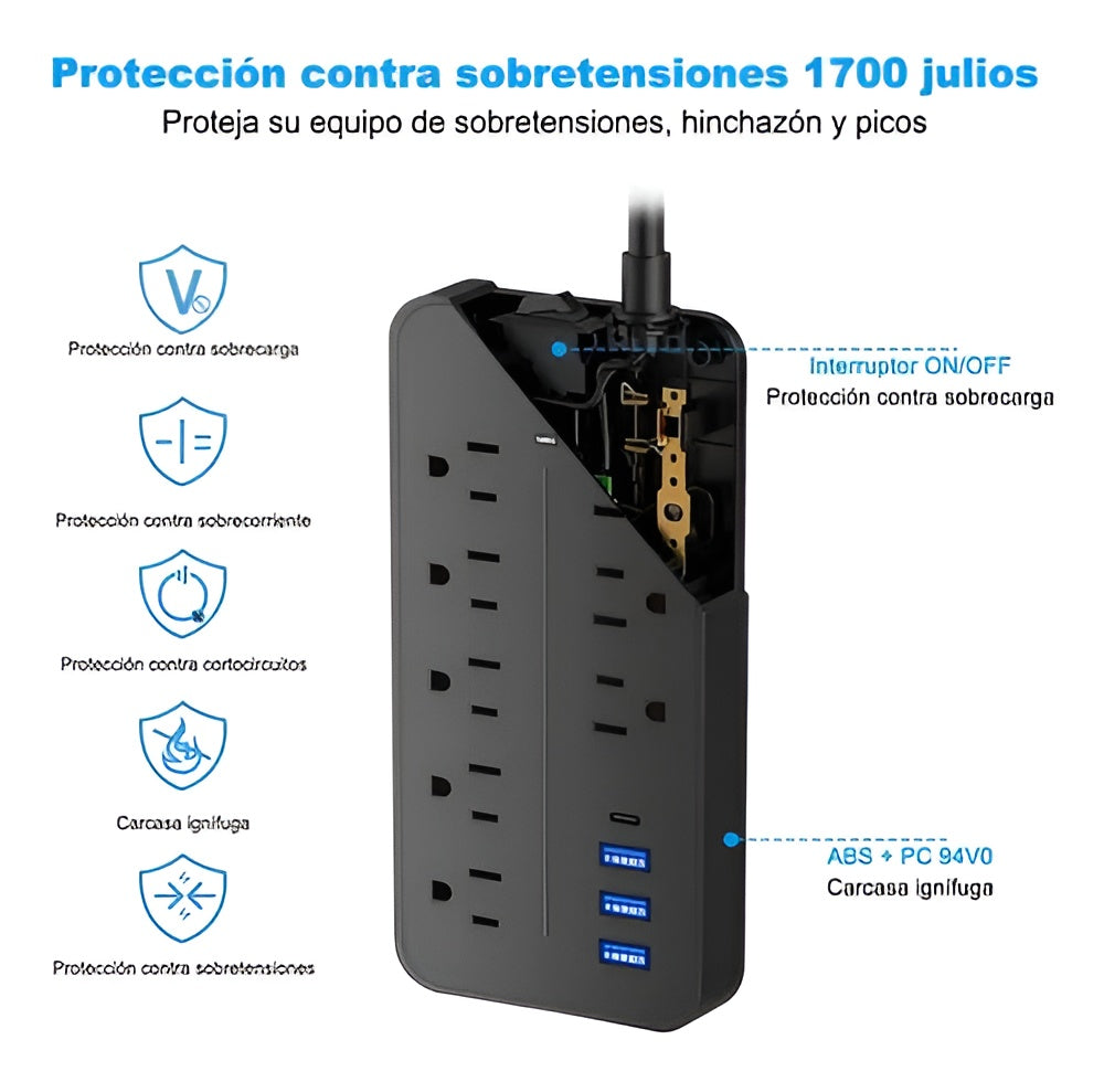 Regleta protectora contra sobretensiones – Comprar al mejor precio en NQLN Store Venezuela