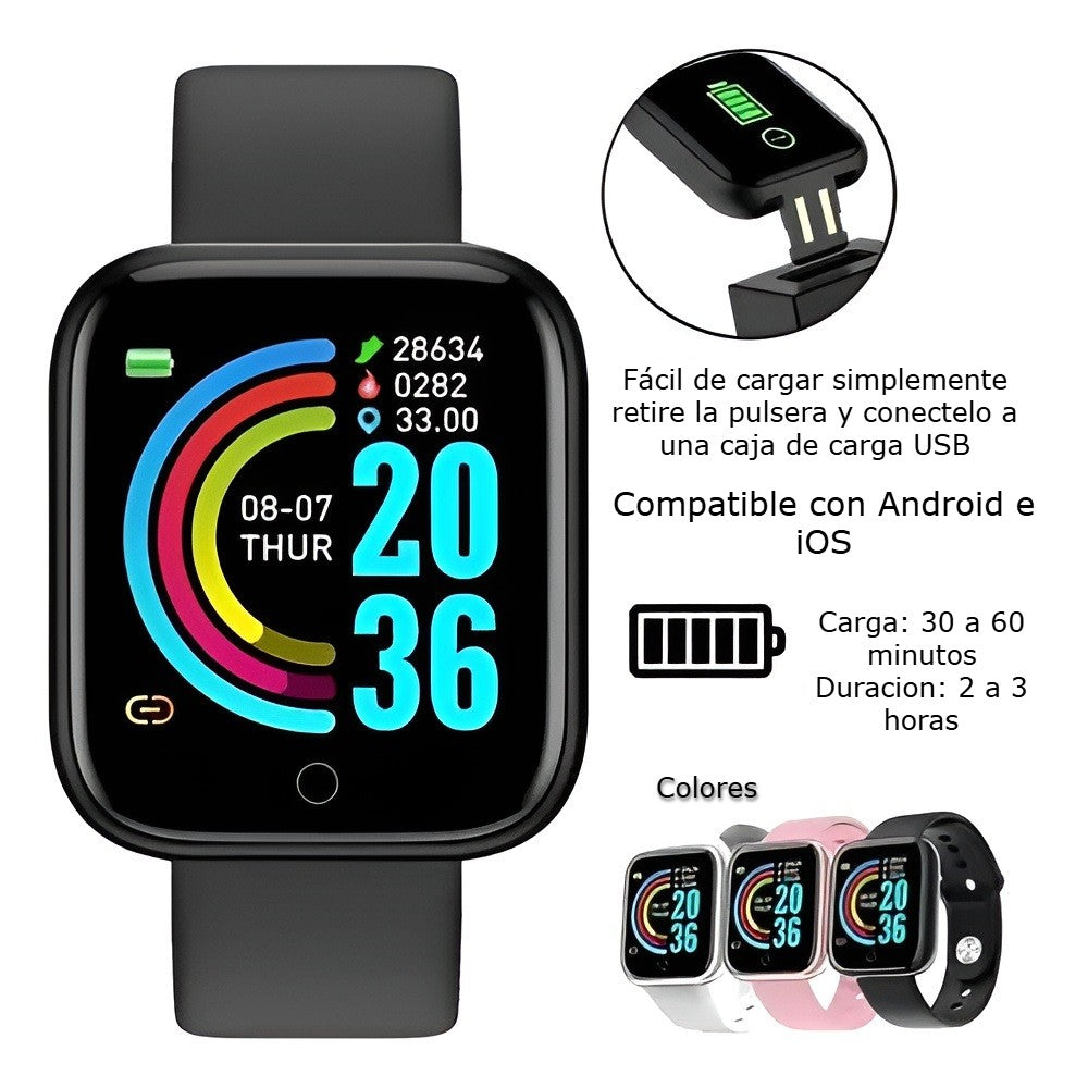 Reloj inteligente Y68 D20 – Envío a toda Venezuela – NQLN Store