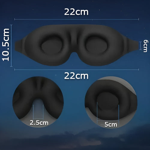 Antifaz para dormir con auriculares Bluetooth