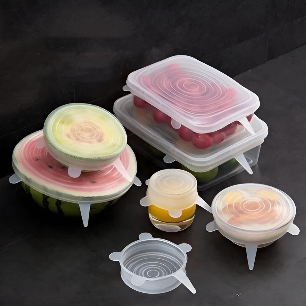 Tapas adaptables de silicona (Pack de 6) – Comprar al mejor precio en NQLN Store Venezuela